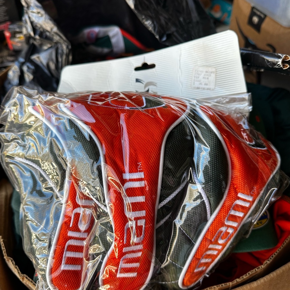 Miami Red and Black Golf Club Covers